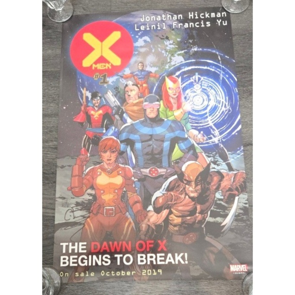 Marvel Dawn of X Signed Promo Poster 13x20 X-Men 2019